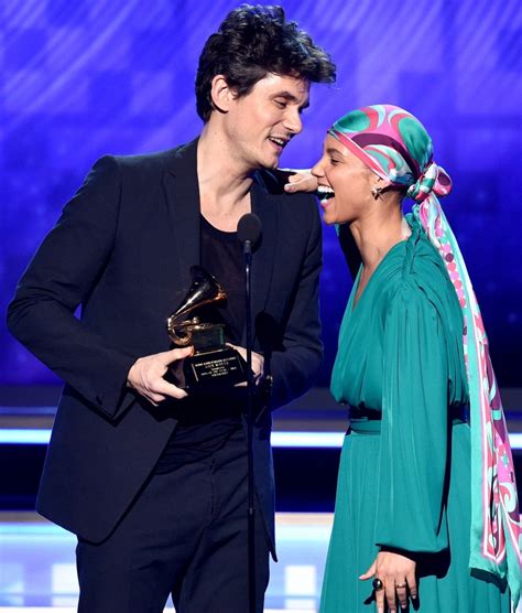 John Mayer Gave Alicia Keys Half His GRAMMY .